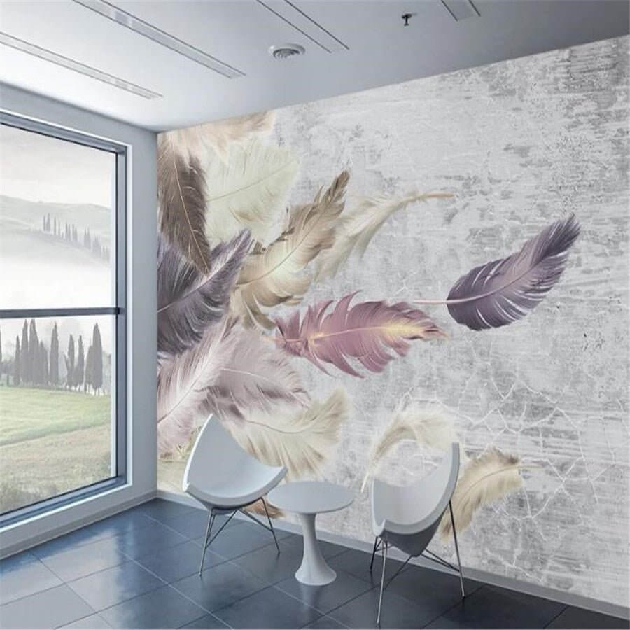 MinimalisticDecor.com-Shine Leaf Wallpaper Murals - Transform Your Space