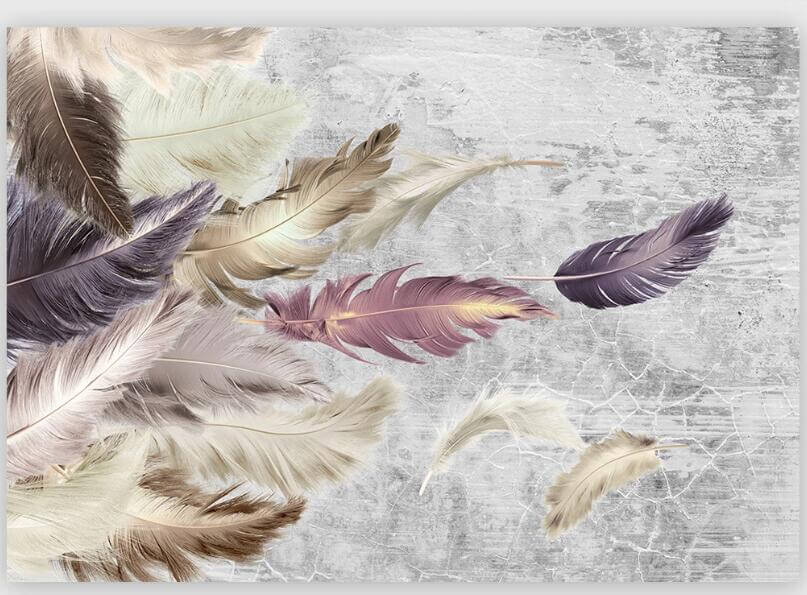 MinimalisticDecor.com-Shine Leaf Wallpaper Murals - Transform Your Space