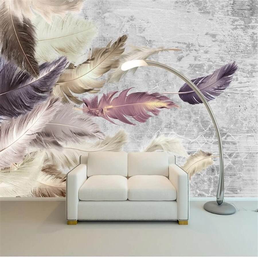 MinimalisticDecor.com-Shine Leaf Wallpaper Murals - Transform Your Space