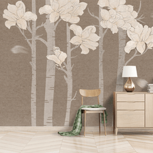 MinimalisticDecor.com-Shop Floral Trunks Wallpaper Murals - Exclusive Design