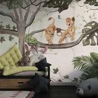 MinimalisticDecor.com-Simba & Nala Kids room Wallpaper