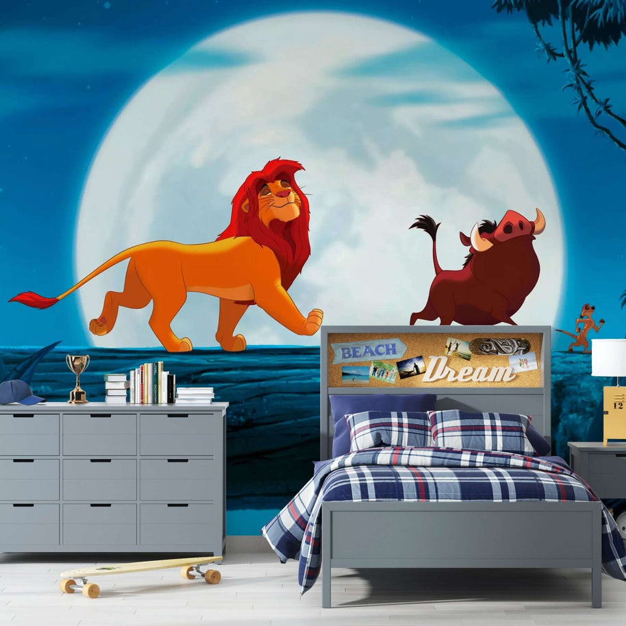 MinimalisticDecor.com-Simba & Puma Kids room Wallpaper