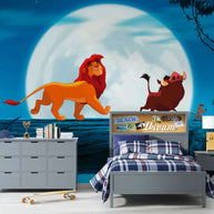 MinimalisticDecor.com-Simba & Puma Kids room Wallpaper