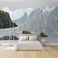 MinimalisticDecor.com-Sketchy Mountain Passage Wallpaper - Transform Your Space