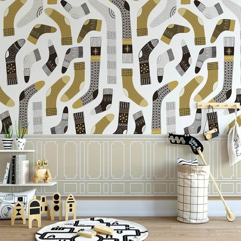 MinimalisticDecor.com-Sockville Wardrobe Room Wallpaper
