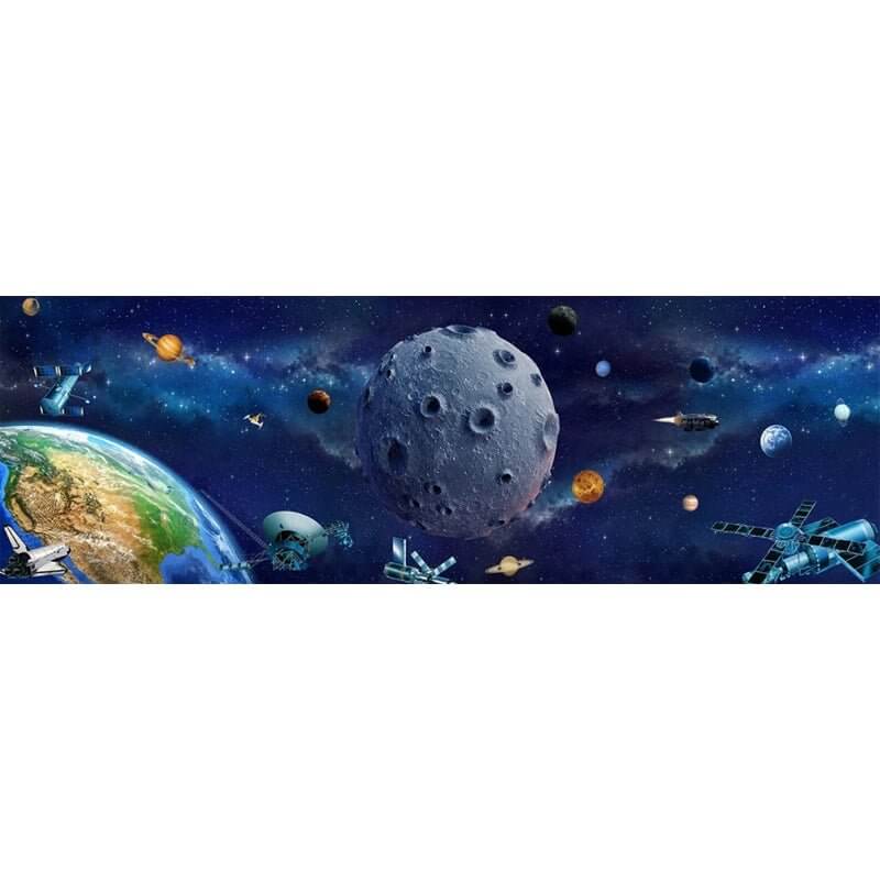 MinimalisticDecor.com-Space Adventure: It's Time to Go to Space Nursery Wallpaper