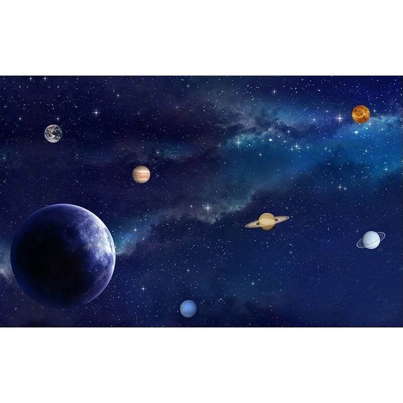 MinimalisticDecor.com-Space Adventure: It's Time to Go to Space Nursery Wallpaper
