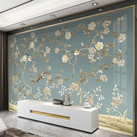 MinimalisticDecor.com-Sparrow Floral Wallpaper - Stunning Designs for Any Space