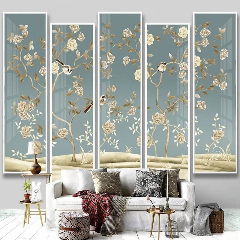MinimalisticDecor.com-Sparrow Floral Wallpaper - Stunning Designs for Any Space