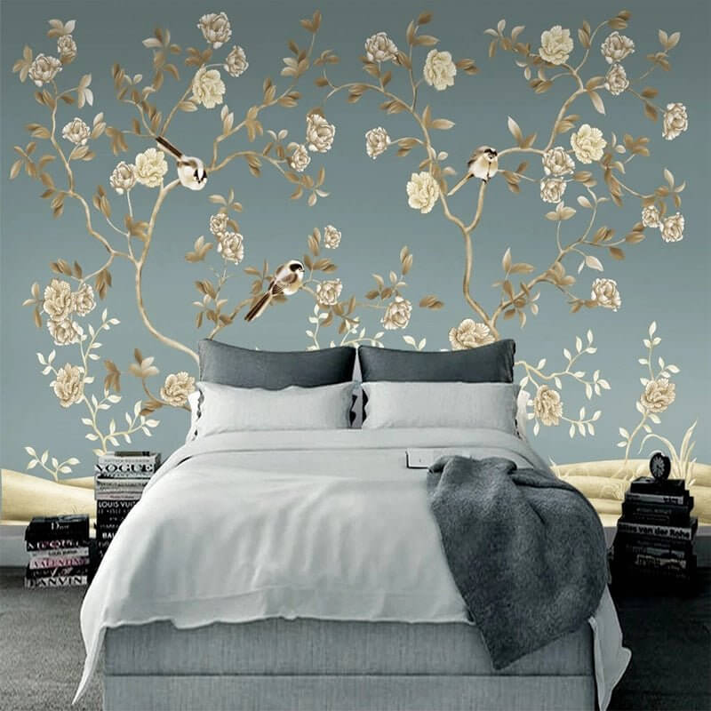 MinimalisticDecor.com-Sparrow Floral Wallpaper - Stunning Designs for Any Space