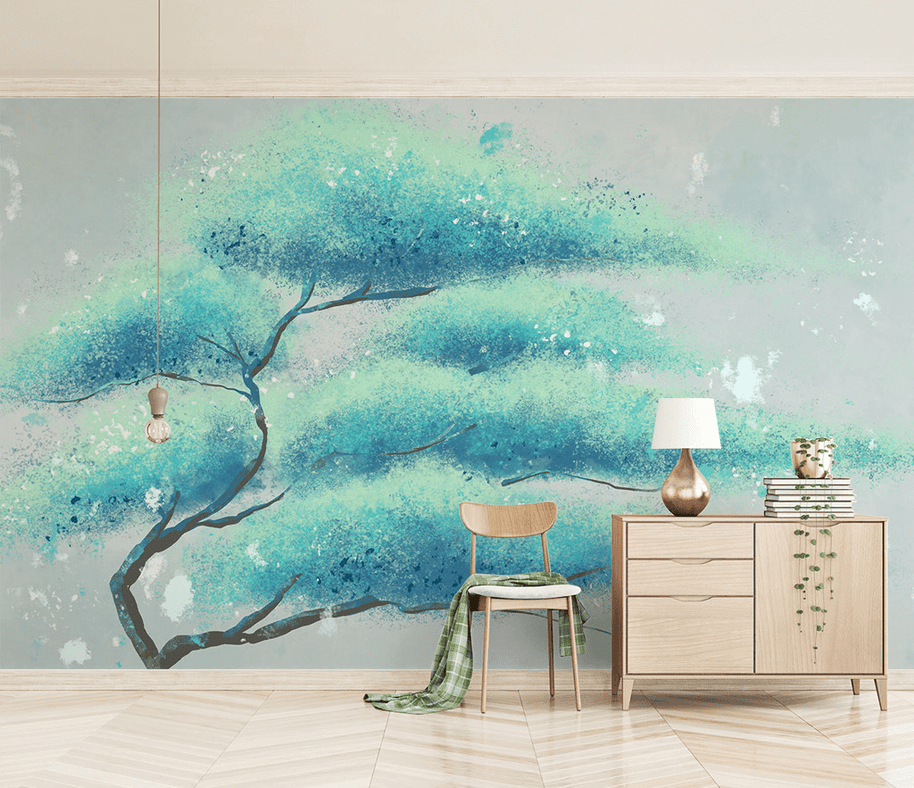 MinimalisticDecor.com-Spread Wide Tree Wallpaper Murals: Stylish Design