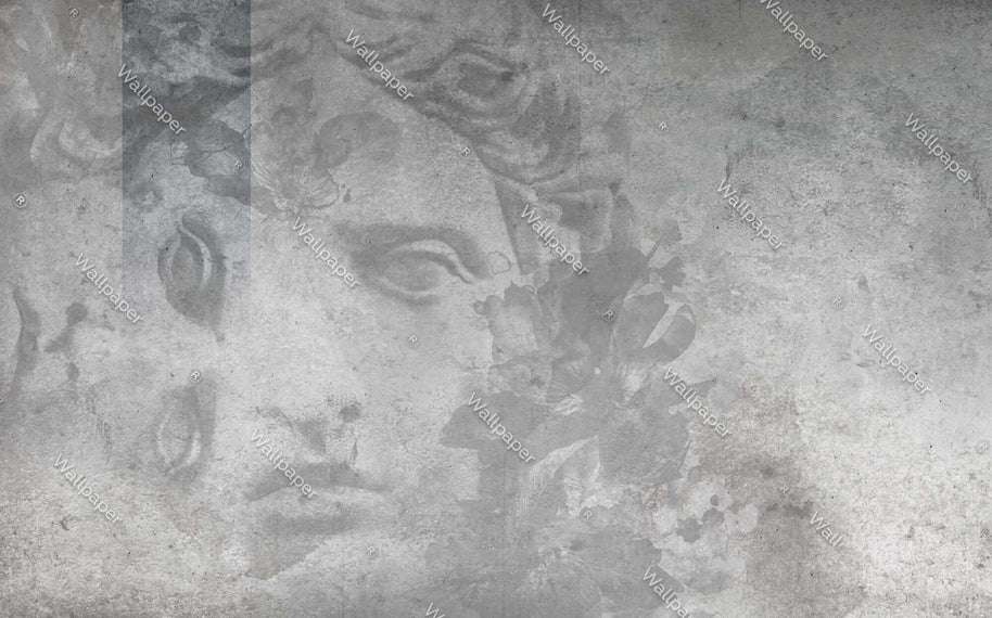 MinimalisticDecor.com-Statue Wallpaper Mural - Exquisite Design for a Unique Décor