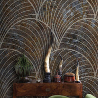 MinimalisticDecor.com-Stone Carve Petals Wallpaper Mural
