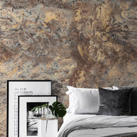 MinimalisticDecor.com-Stone Effect Luxe Wallpaper Mural