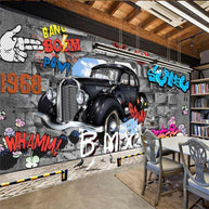 MinimalisticDecor.com-Street Racing Adventure 3D Graffiti Wallpaper