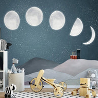 MinimalisticDecor.com-Sunrise to Sunset: Moon Timings Nursery Wallpaper