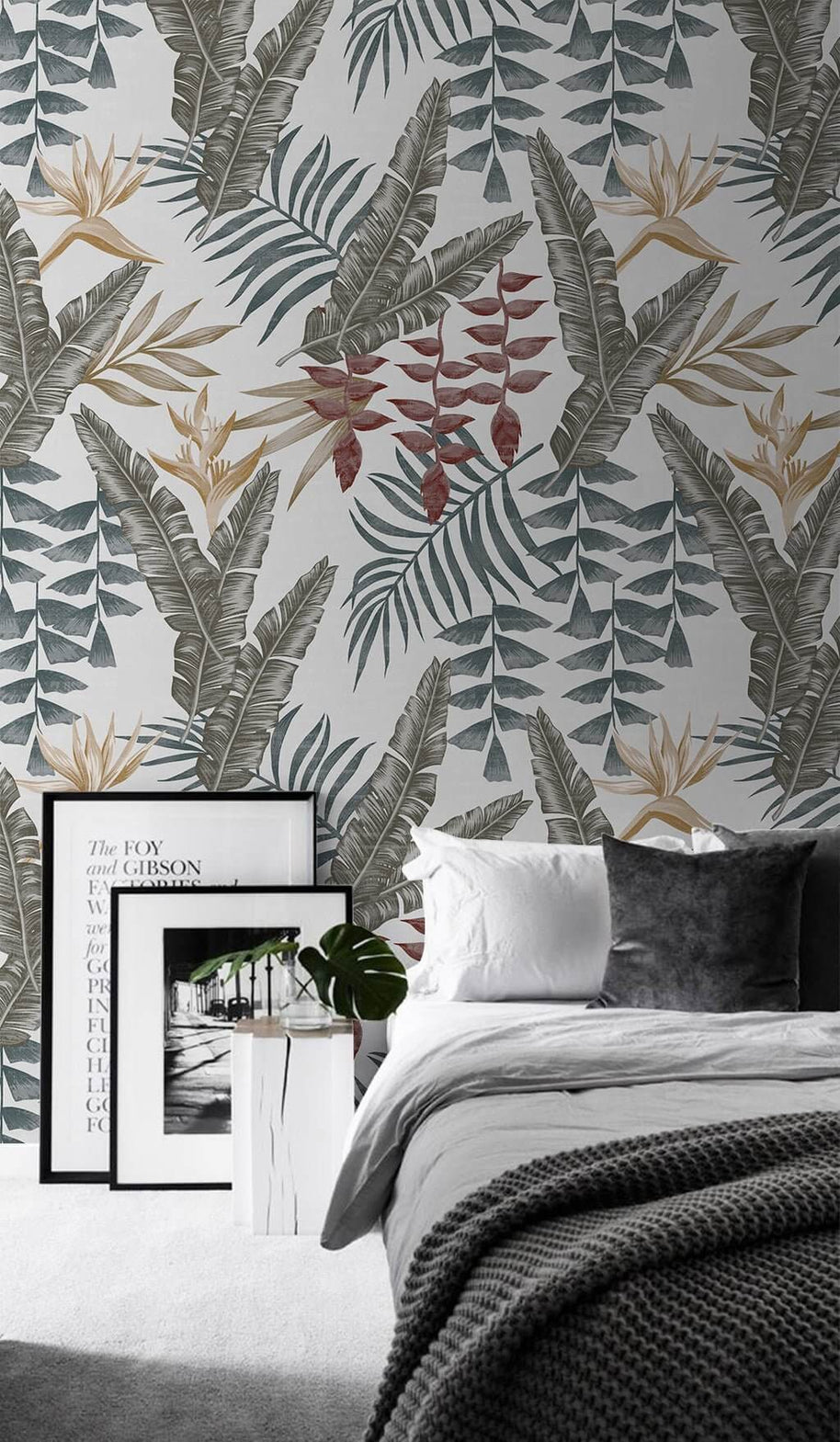 MinimalisticDecor.com-Suttle Leaves Wallpaper Mural