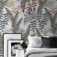 MinimalisticDecor.com-Suttle Leaves Wallpaper Mural