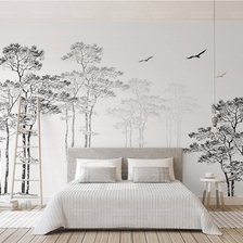 MinimalisticDecor.com-Tall Trees Wallpaper Murals – Transform Your Space
