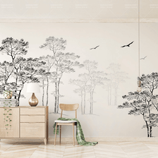 MinimalisticDecor.com-Tall Trees Wallpaper Murals – Transform Your Space