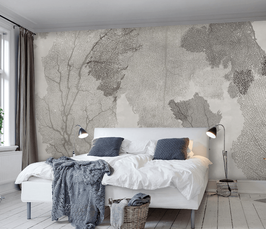 MinimalisticDecor.com-Trace Textured: Tree Wallpaper Murals for Unique Décor