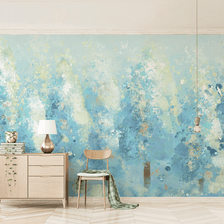 MinimalisticDecor.com-Tree Painting Colours Wallpaper Murals - Vibrant Décor