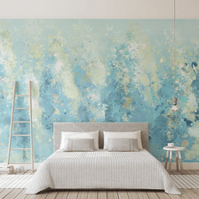 MinimalisticDecor.com-Tree Painting Colours Wallpaper Murals - Vibrant Décor