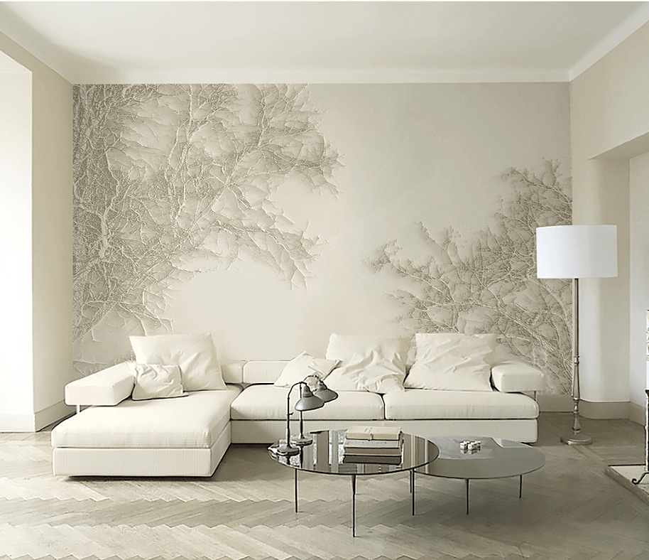 MinimalisticDecor.com-Tree Sketchy Theme Wallpaper Murals: Nature Inspired Design