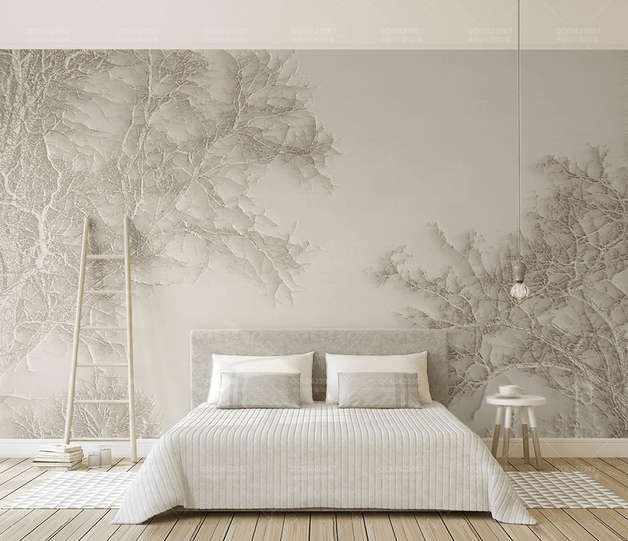 MinimalisticDecor.com-Tree Sketchy Theme Wallpaper Murals: Nature Inspired Design
