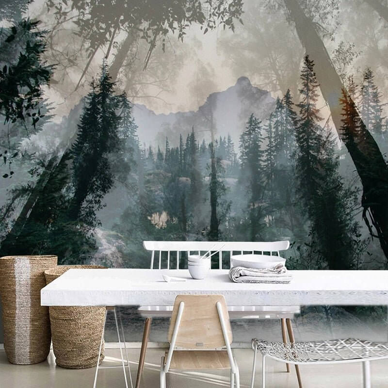 MinimalisticDecor.com-Tree Sunlight Wallpaper: Transform with mesmerizing scenery