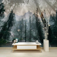 MinimalisticDecor.com-Tree Sunlight Wallpaper: Transform with mesmerizing scenery
