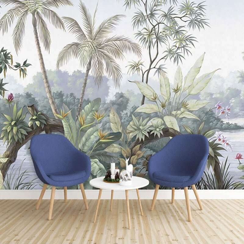 MinimalisticDecor.com-Trees Jungle Wallpaper - Exquisite Nature-Inspired Décor