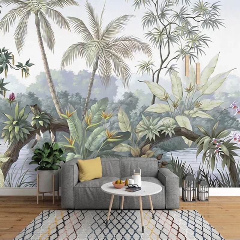 MinimalisticDecor.com-Trees Jungle Wallpaper - Exquisite Nature-Inspired Décor
