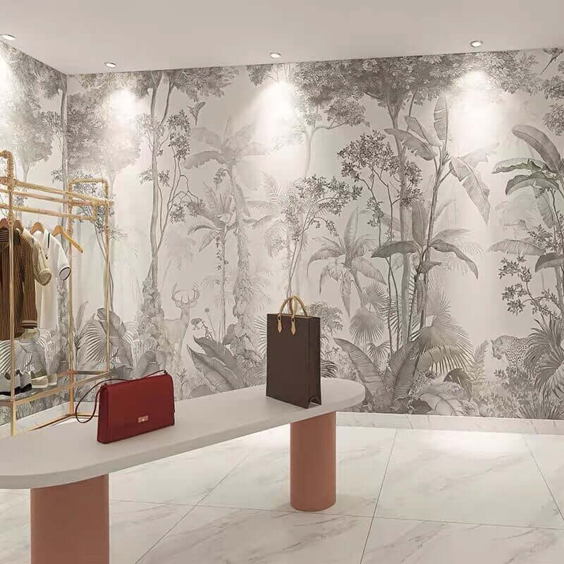 MinimalisticDecor.com-Tropical Chic Wallpaper Mural