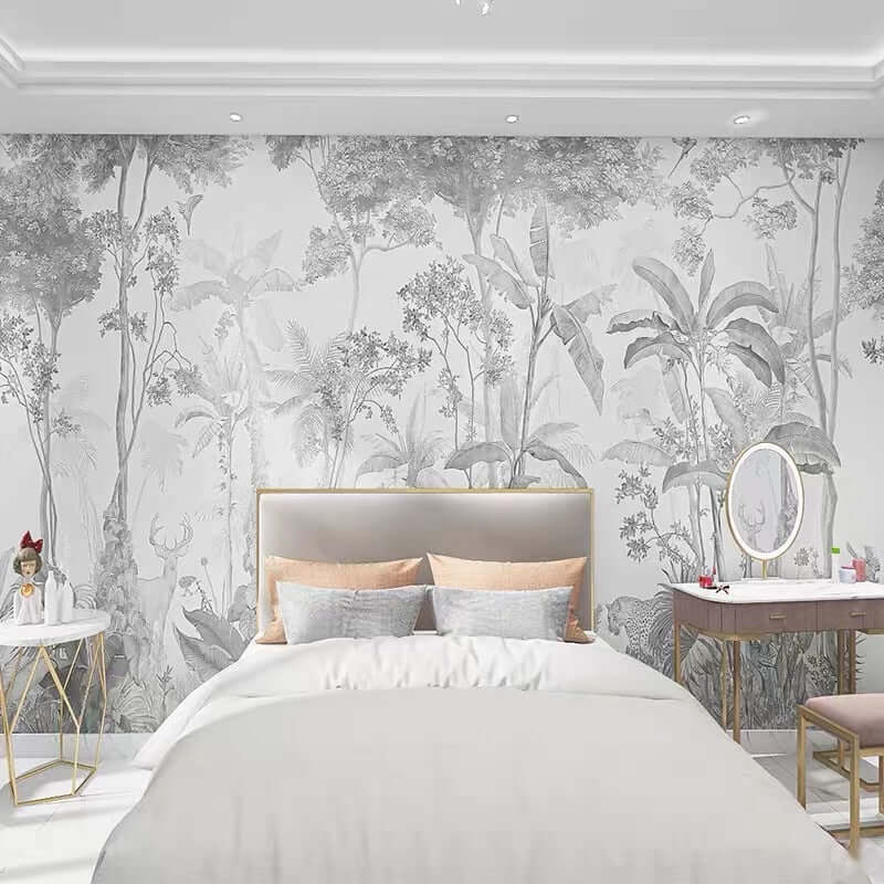 MinimalisticDecor.com-Tropical Chic Wallpaper Mural