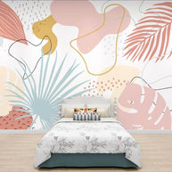 MinimalisticDecor.com-Tropical Dream Bedroom Wallpaper Mural