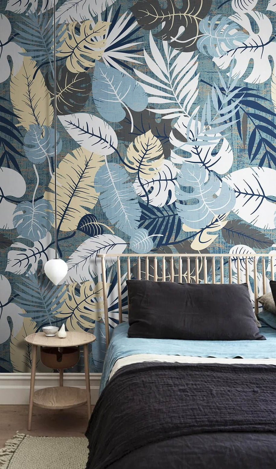 MinimalisticDecor.com-Tropical Floral Treasures Wallpaper Mural