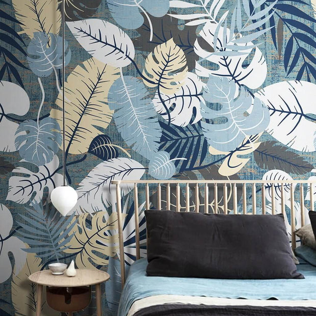 MinimalisticDecor.com-Tropical Floral Treasures Wallpaper Mural
