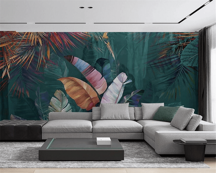 MinimalisticDecor.com-Tropical Jungle Wallpaper Mural – Transform your Space