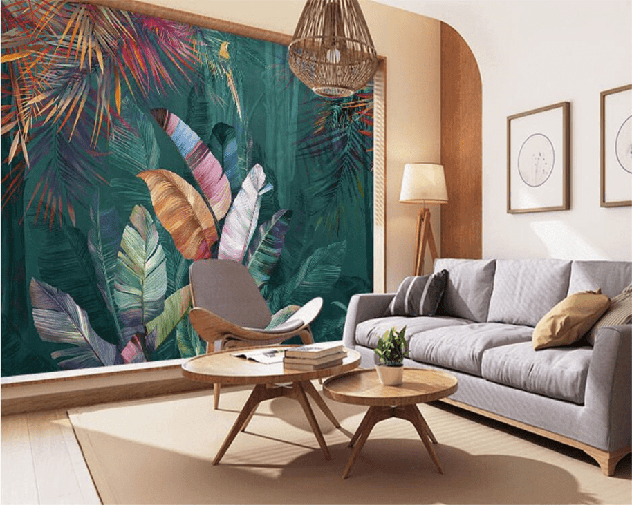 MinimalisticDecor.com-Tropical Jungle Wallpaper Mural – Transform your Space