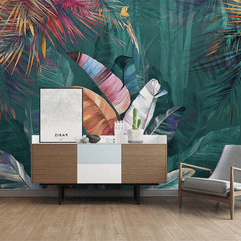 MinimalisticDecor.com-Tropical Jungle Wallpaper Mural – Transform your Space