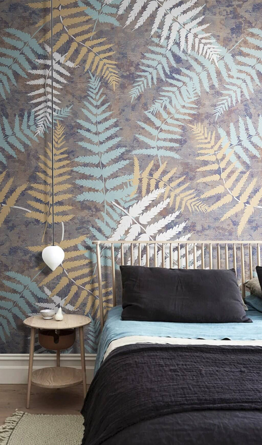 MinimalisticDecor.com-Tropical Leaves Oasis Wallpaper Mural