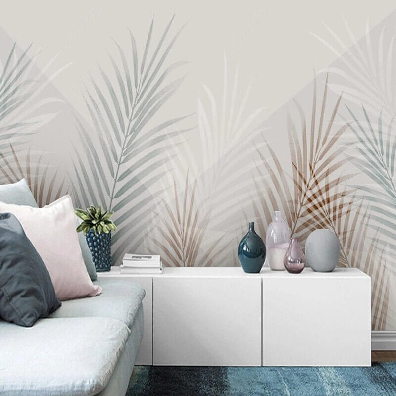 MinimalisticDecor.com-Tropical Palm Paradise Wallpaper Mural