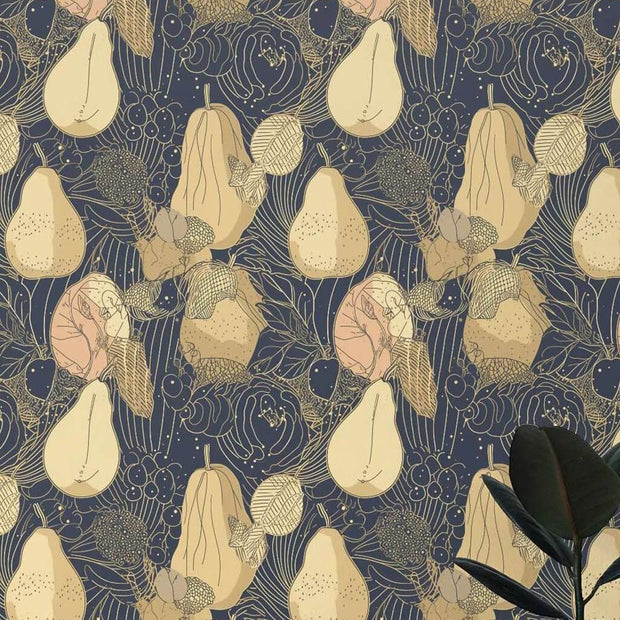 MinimalisticDecor.com-Tropical Pears Wallpaper Mural