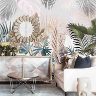 MinimalisticDecor.com-Tropical Plants Rainforest Leaves Wallpaper Mural