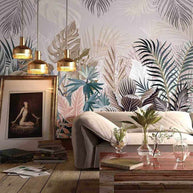 MinimalisticDecor.com-Tropical Plants Rainforest Leaves Wallpaper Mural