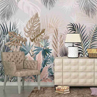 MinimalisticDecor.com-Tropical Plants Rainforest Leaves Wallpaper Mural