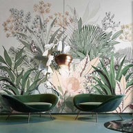 MinimalisticDecor.com-Tropical Plants Rainforest Palm Leaves Wallpaper Mural