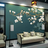 MinimalisticDecor.com-Tropical Tree Wallpaper Mural: Authentic Nature Design