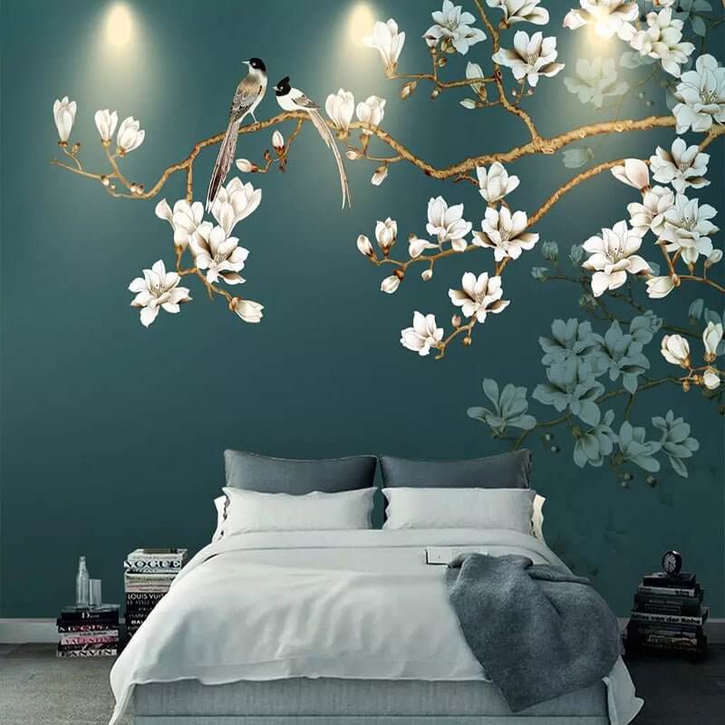 MinimalisticDecor.com-Tropical Tree Wallpaper Mural: Authentic Nature Design